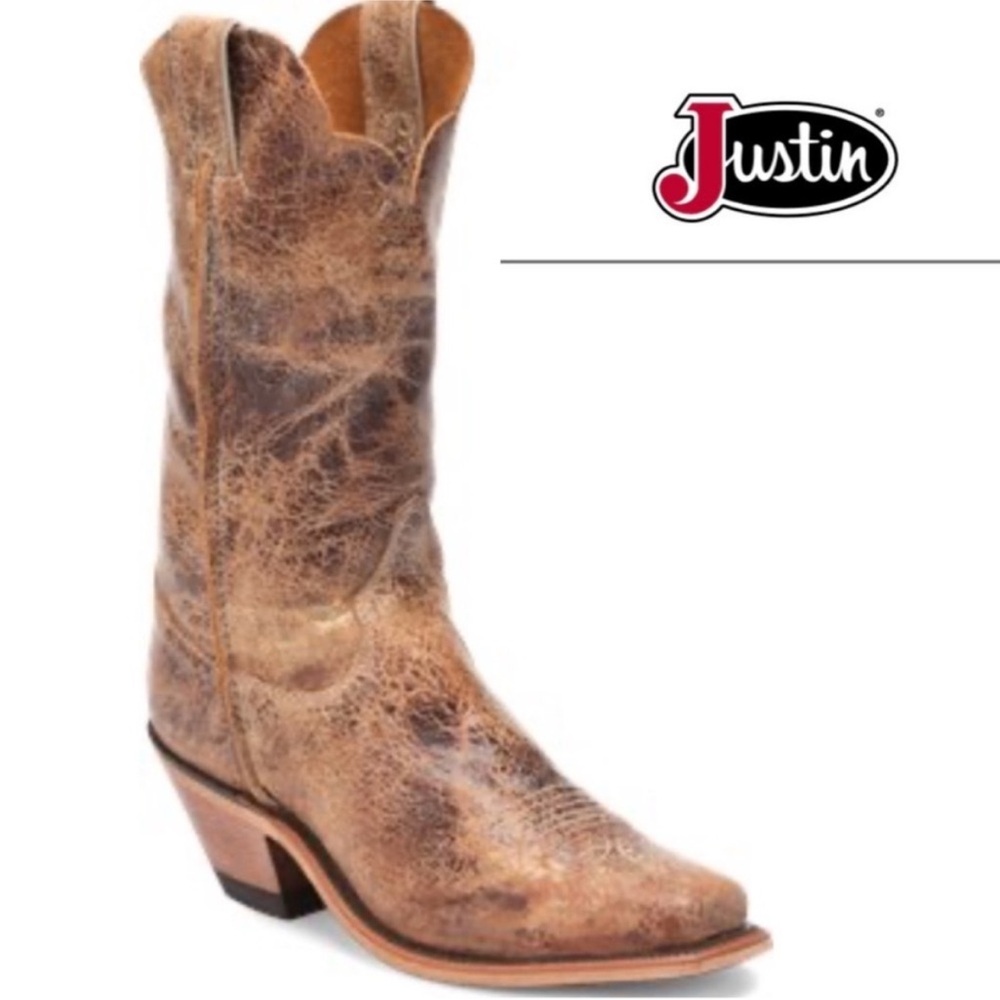Justin Bent Rail Women’s Wildwood Cowgirl Boots  Size: 7